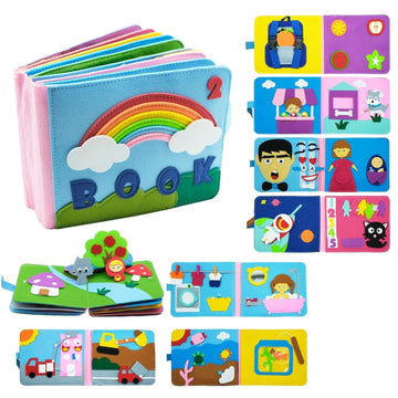 Adventure Book™ - Washable Montessori 3D Story Busy Board ---