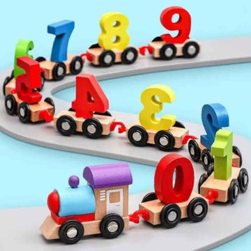 NumberNexus™ - Wooden Digital Train Toy