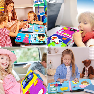 Adventure Book™ - Washable Montessori 3D Story Busy Board ---